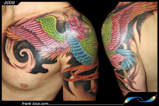 Skin in the Game The Tattoo Art of Frank Luca phoenix tattoo Artsy Shark