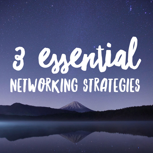 3 Essential Networking Strategies. Read about it at www.ArtsyShark.com