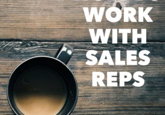 How to Work with Sales Reps. Read about it at www.ArtsyShark.com