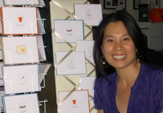 Louise Huang started her own greeting card business. Read about it at www.ArtsyShark.com