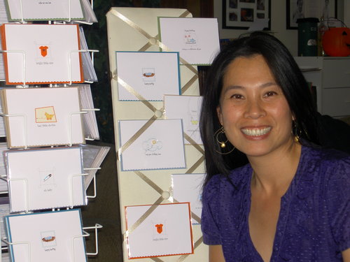 Louise Huang started her own greeting card business. Read about it at www.ArtsyShark.com