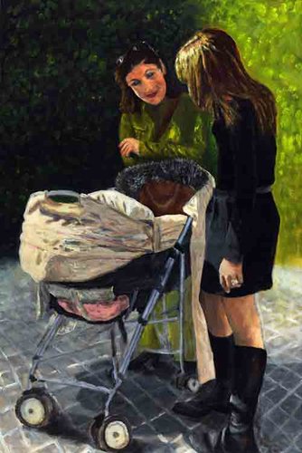 "Pretty Baby" by painter Peter Worsley