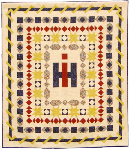 Quilt with International Harvester logo