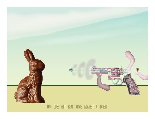 artwork making a statement about gun violence