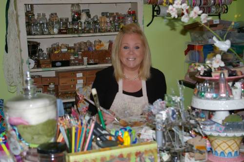 Karen Lucchese in her Studio