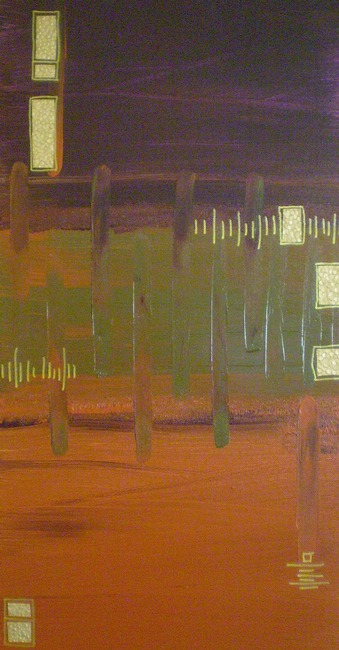 Abstract painting "Earth"