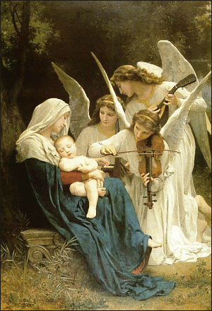 Song of Angels painting by Bouguereau