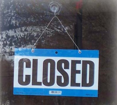 Closed sign