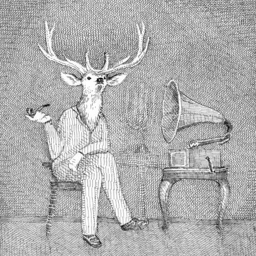 Deer with Victrola