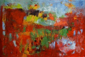 Abstract painting of music