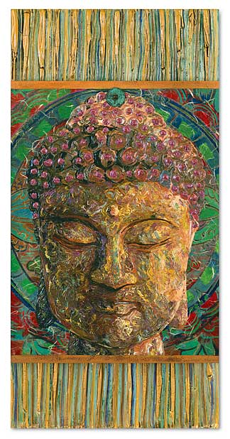 "Shamatha" Buddha portrait by artist Michelle Samerjan