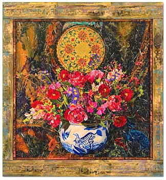 Floral Still Life "The Music of Hikite" by Michelle Samerjan