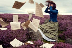 Photo of woman on windy day