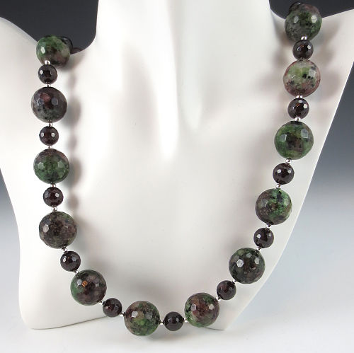 Ruby and Zoisite Necklace