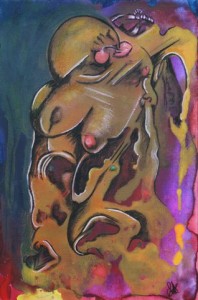 Nude figure abstract