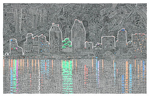 San Diego skyline art