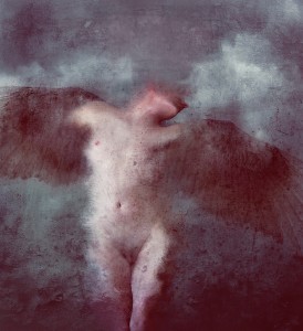 nude in clouds