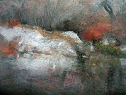 "Moody Heron Pond Glow" by Anita Stoll 10 x 15
