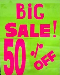 sale sign