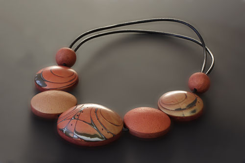 polymer clay necklace