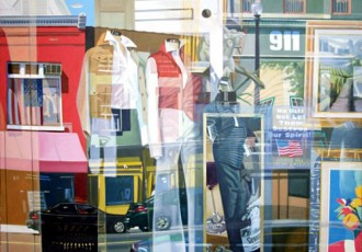 store window reflection