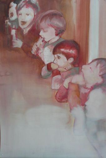 Portrait of children at a party