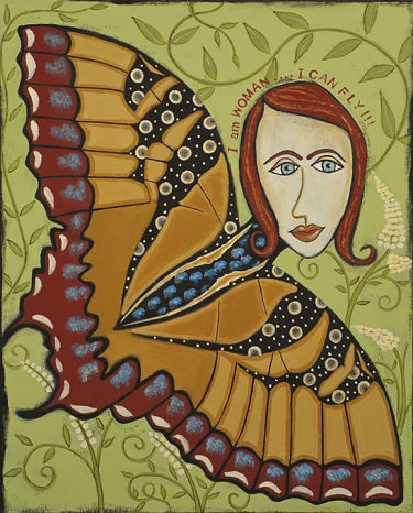 butterfly woman