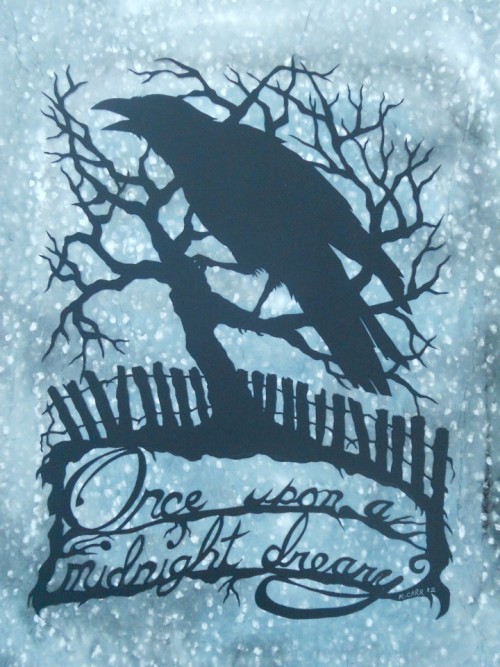 "Once Upon a Midnight Dreary" for a Berlin art show