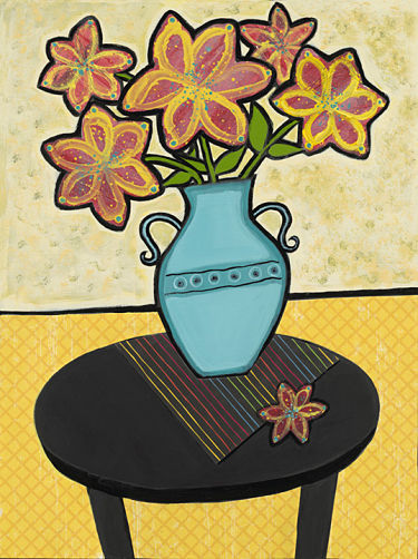 whimsical flowers in vase