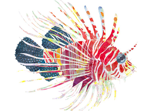 Two Can Art Lionfish