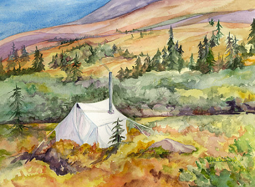 tent in the wilderness