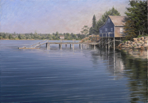 "Maine Dock" 14" x 20" Oil on Linen