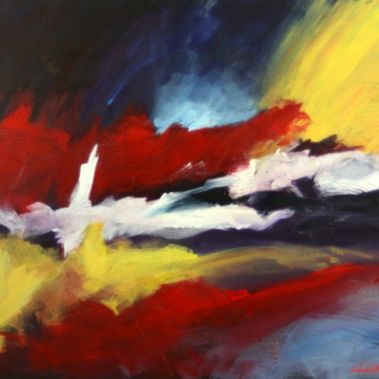 abstract red yellow