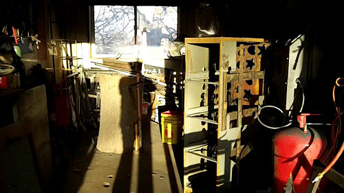 artist studio with shadow