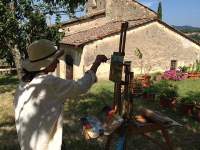 Plein air painting