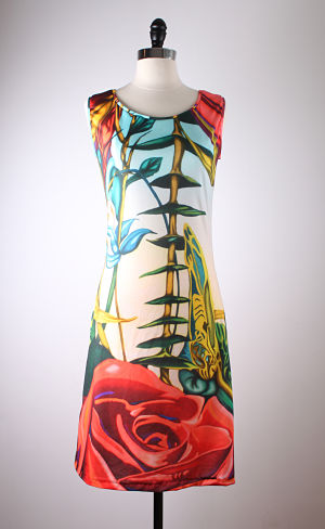 "Rose Dress" art by Anne Gudrun