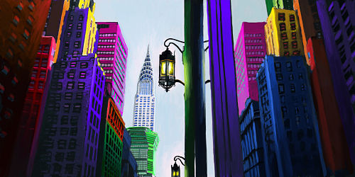 digital art city scape