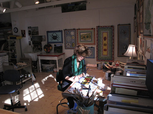 artist in studio
