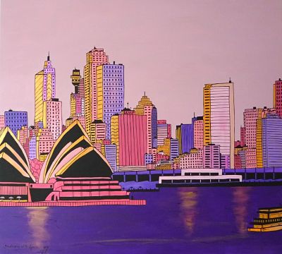 Sydney Opera House, painting of opera house