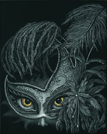 scratchboard, masquerade, mask