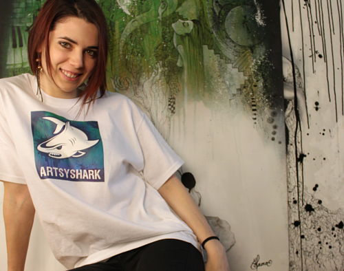 shark t-shirt, artsyshark