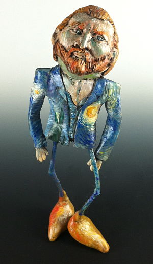 Vincent Van Gogh, polymer clay