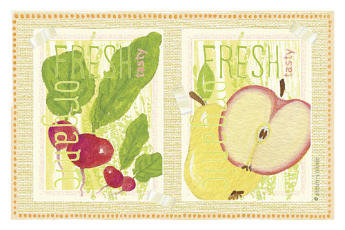 Radish, Apple and Pear designs