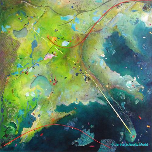 "Green Bayou" by artist Janice Schoultz Mudd