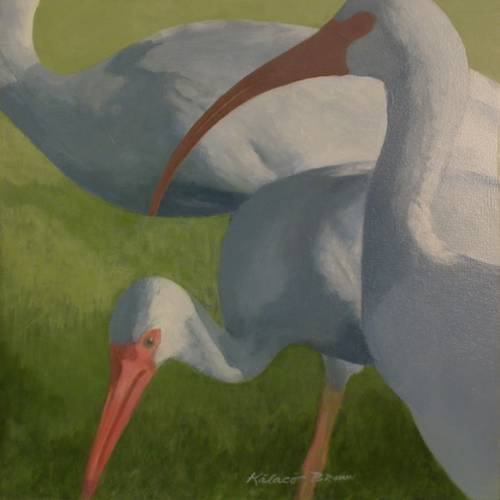 "Ibises on the Levee" by artist Kalaco Brown