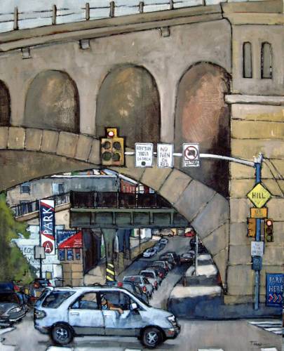 "Manayunk Bridge" by artist Teresa Haag