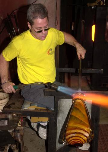 Glassblower Mark Rosenbaum