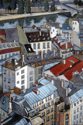 "Paris Rooftops" by artist Teresa Haag