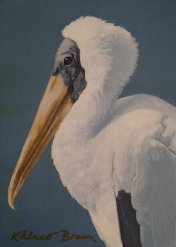 "Wood Stork" by artist Kalaco Brown