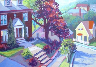 "Top of the Hill" by artist Jan Crooker